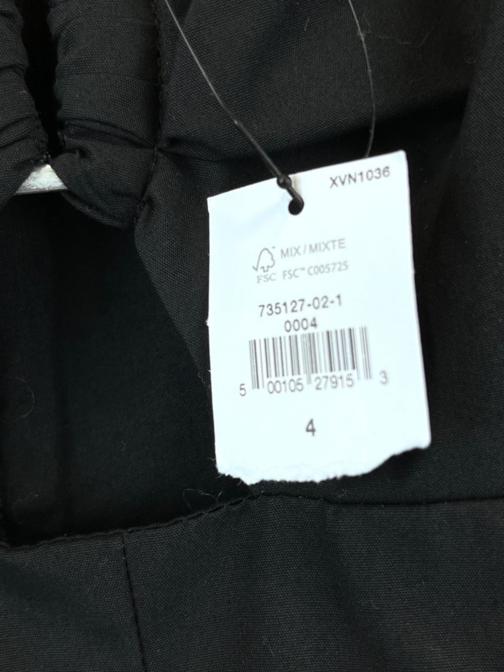 NEW Banana Republic Black Bandeau Midi Dress Pleated 100% Cotton Sz 4 NWT - Picture 14 of 16